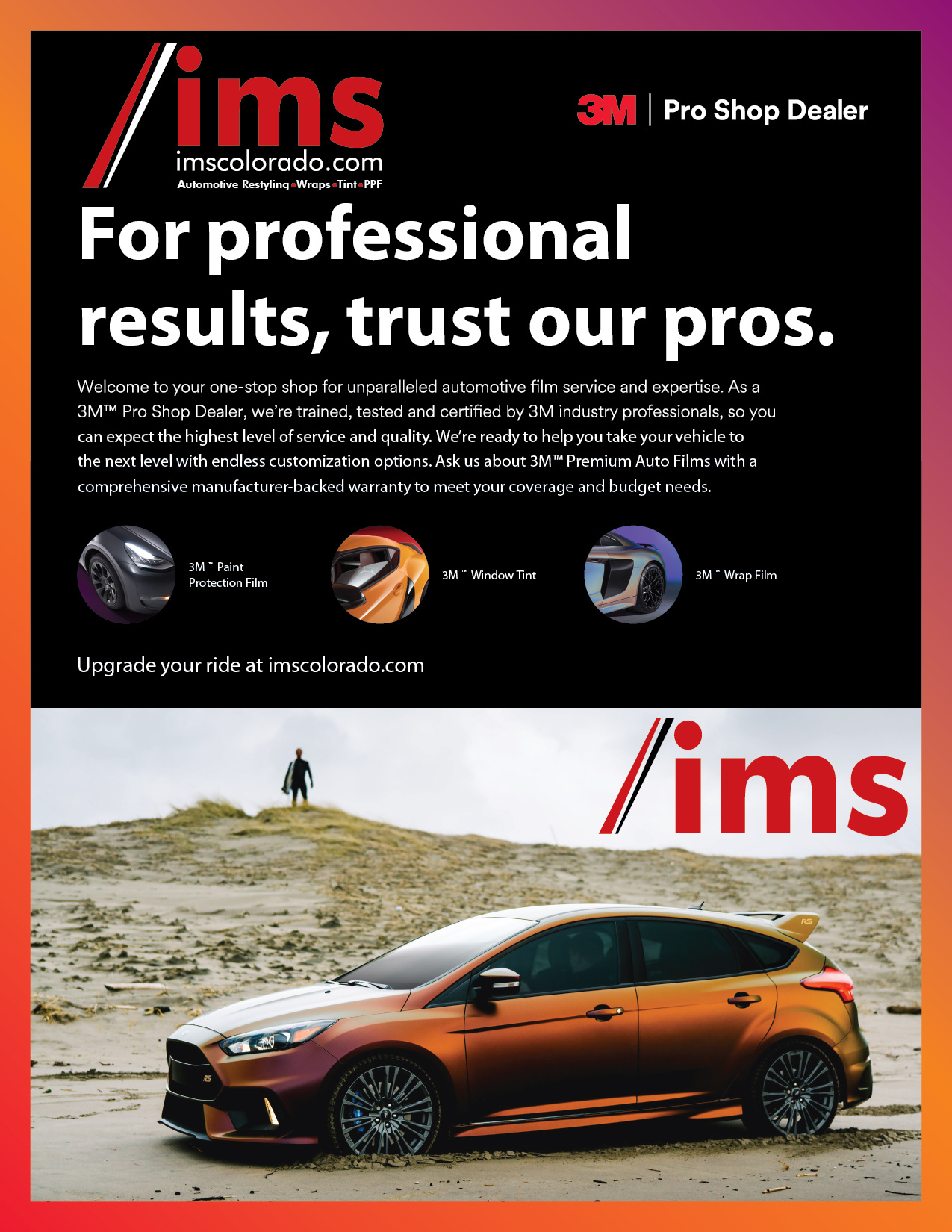 IMS 3M automotive restyling ad